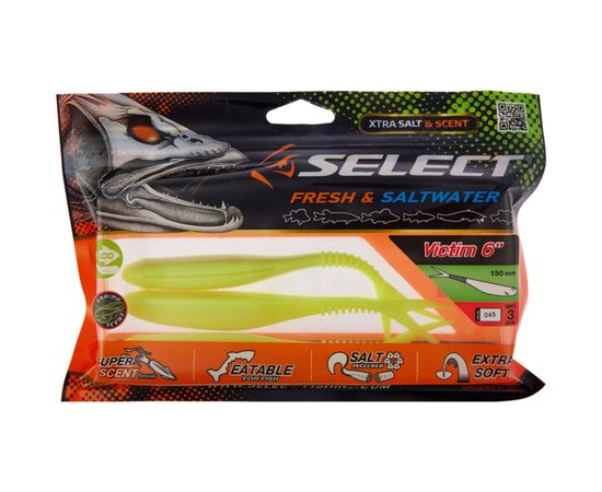 Силикон рыболовный Select Victim V-Tail 6" 045 (3 шт/уп) (1870.74.49), изображение 2 Силикон рыболовный Select Victim V-Tail 6" 045 (3 шт/уп) (1870.74.49), изображение 2