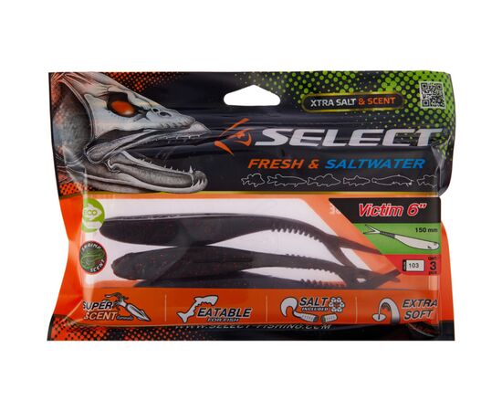 Силикон рыболовный Select Victim V-Tail 6" 103 (3 шт/уп) (1870.74.51), изображение 2 Силикон рыболовный Select Victim V-Tail 6" 103 (3 шт/уп) (1870.74.51), изображение 2