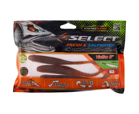 Силикон рыболовный Select Victim V-Tail 6" 128 (3 шт/уп) (1870.74.52), изображение 2 Силикон рыболовный Select Victim V-Tail 6" 128 (3 шт/уп) (1870.74.52), изображение 2