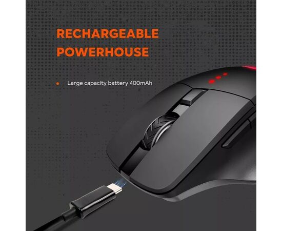 Мышка Canyon Crusader GMW-13 RGB Wireless Black (CND-SGMW13), изображение 10 Мышка Canyon Crusader GMW-13 RGB Wireless Black (CND-SGMW13), изображение 10