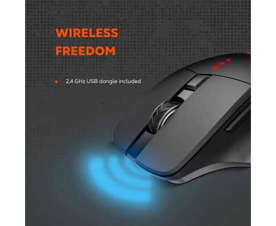 Мышка Canyon Crusader GMW-13 RGB Wireless Black (CND-SGMW13), изображение 9 Мышка Canyon Crusader GMW-13 RGB Wireless Black (CND-SGMW13), изображение 9
