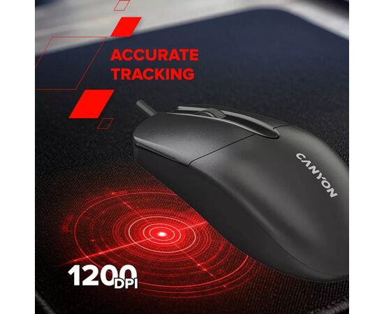 Мышка Canyon M-5 USB Black (CNE-CMS5), изображение 5 Мышка Canyon M-5 USB Black (CNE-CMS5), изображение 5