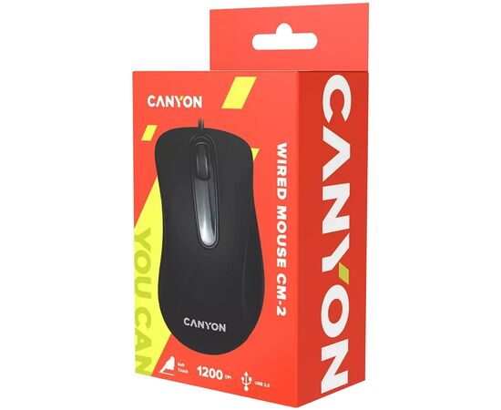 Мышка Canyon CNE-CMS USB Black (CNE-CMS2), изображение 3 Мышка Canyon CNE-CMS USB Black (CNE-CMS2), изображение 3