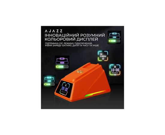 Мышка Ajazz AJ179APEX Wireless/Bluetooth/USB Orange (AJM179-A-O), изображение 11 Мышка Ajazz AJ179APEX Wireless/Bluetooth/USB Orange (AJM179-A-O), изображение 11