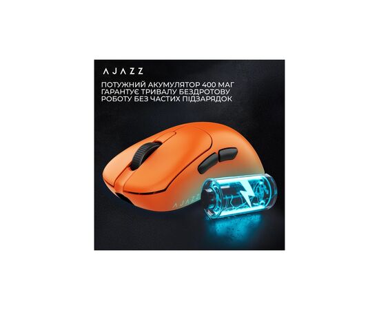 Мышка Ajazz AJ179APEX Wireless/Bluetooth/USB Orange (AJM179-A-O), изображение 12 Мышка Ajazz AJ179APEX Wireless/Bluetooth/USB Orange (AJM179-A-O), изображение 12