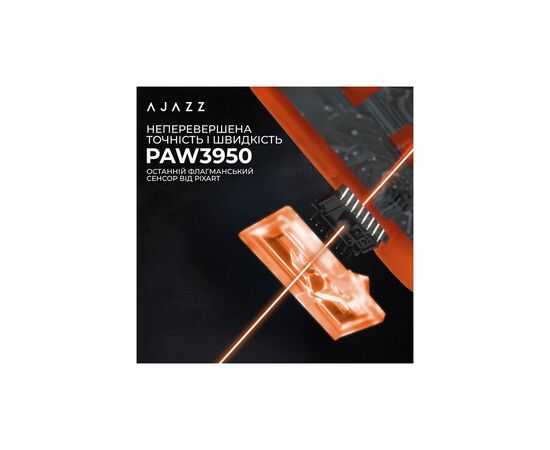 Мышка Ajazz AJ179APEX Wireless/Bluetooth/USB Orange (AJM179-A-O), изображение 9 Мышка Ajazz AJ179APEX Wireless/Bluetooth/USB Orange (AJM179-A-O), изображение 9