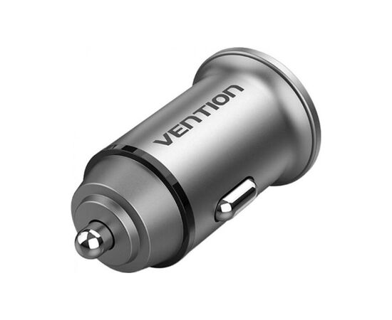 Зарядное устройство Vention 2USB-A 30W QC3.0 Gray Mini Style Aluminium Alloy Type (FFEH0), изображение 3 Зарядное устройство Vention 2USB-A 30W QC3.0 Gray Mini Style Aluminium Alloy Type (FFEH0), изображение 3