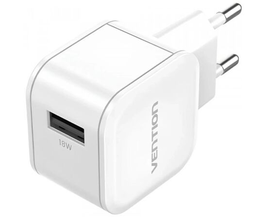 Зарядное устройство Vention 1xUSB 18W QC3.0 White (FEKW0-EU)