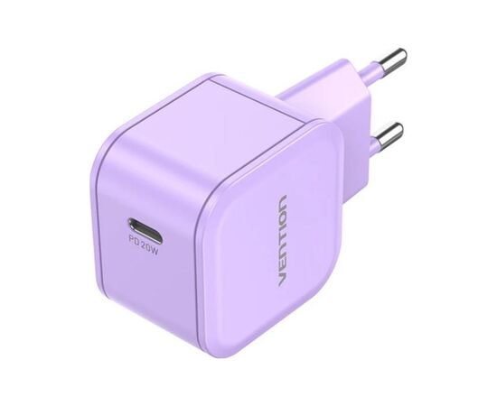 Зарядний пристрій Vention 1xUSB-C 20W PD3.0/QC3.0 Purple (FEJV0-EU)