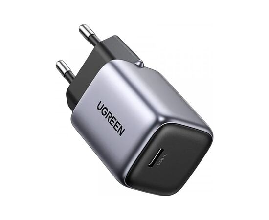 Зарядное устройство Ugreen 1xUSB 30W (USB-C) Gan PD Nexode Mini + PD cable Grey CD319 (25257), изображение 4 Зарядное устройство Ugreen 1xUSB 30W (USB-C) Gan PD Nexode Mini + PD cable Grey CD319 (25257), изображение 4