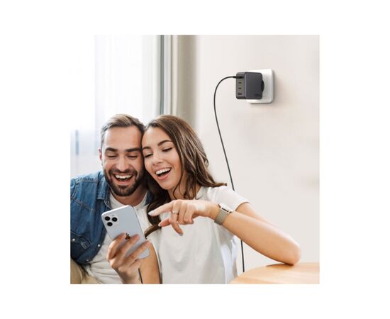 Зарядное устройство Ugreen 4xUSB 100W (3xUSB-C+USB-A) Gan Tech Fast GAN Charger black CD226 (40747), изображение 4 Зарядное устройство Ugreen 4xUSB 100W (3xUSB-C+USB-A) Gan Tech Fast GAN Charger black CD226 (40747), изображение 4