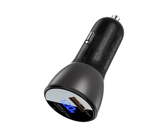 Зарядное устройство Acefast 2xUSB 63W (USB-C + USB-A) B6 with digital display (6974316280972), изображение 2 Зарядное устройство Acefast 2xUSB 63W (USB-C + USB-A) B6 with digital display (6974316280972), изображение 2