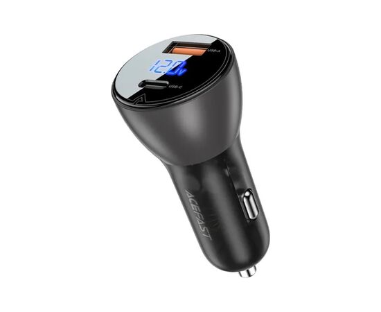 Зарядний пристрій Acefast 2xUSB 63W (USB-C + USB-A) B6 with digital display (6974316280972)