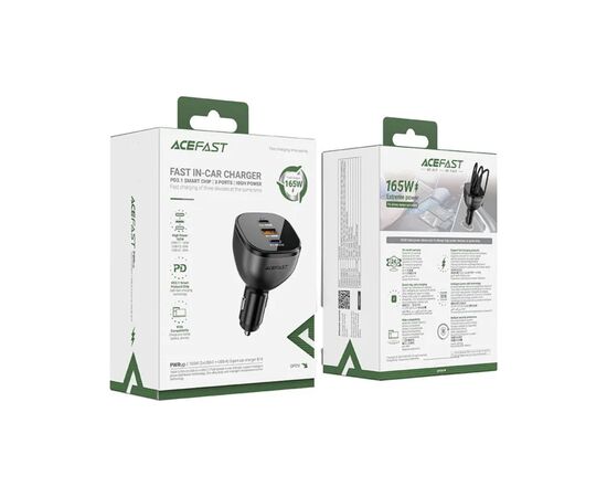 Зарядное устройство Acefast 3xUSB 165W (2xUSB-C + USB-A) B14 (6974316282938), изображение 7 Зарядное устройство Acefast 3xUSB 165W (2xUSB-C + USB-A) B14 (6974316282938), изображение 7