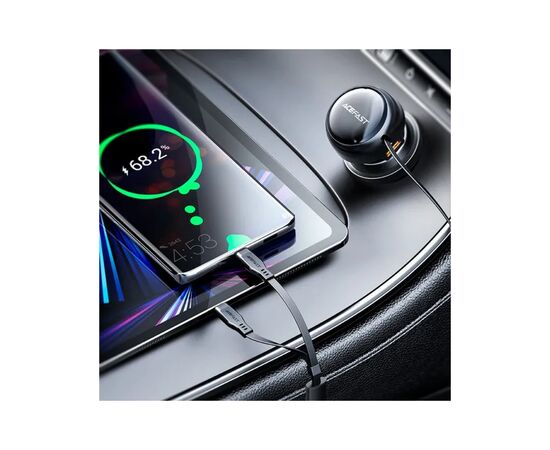 Зарядное устройство Acefast 3xUSB 53W (2xUSB-C+USB-A) + cable USB-C 2in1 B13 (6974316282921), изображение 7 Зарядное устройство Acefast 3xUSB 53W (2xUSB-C+USB-A) + cable USB-C 2in1 B13 (6974316282921), изображение 7