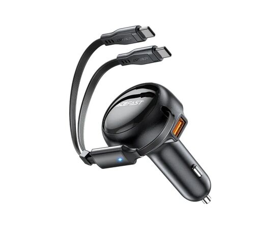 Зарядний пристрій Acefast 3xUSB 53W (2xUSB-C+USB-A) + cable USB-C 2in1 B13 (6974316282921)