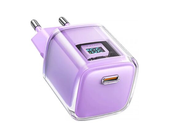 Зарядное устройство Acefast 1xUSB-C 30W Gan A53 Fast Charger alfalfa purple (6974316282365), изображение 3 Зарядное устройство Acefast 1xUSB-C 30W Gan A53 Fast Charger alfalfa purple (6974316282365), изображение 3