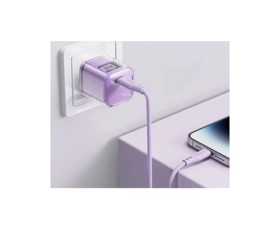 Зарядное устройство Acefast 1xUSB-C 30W Gan A53 Fast Charger alfalfa purple (6974316282365), изображение 7 Зарядное устройство Acefast 1xUSB-C 30W Gan A53 Fast Charger alfalfa purple (6974316282365), изображение 7