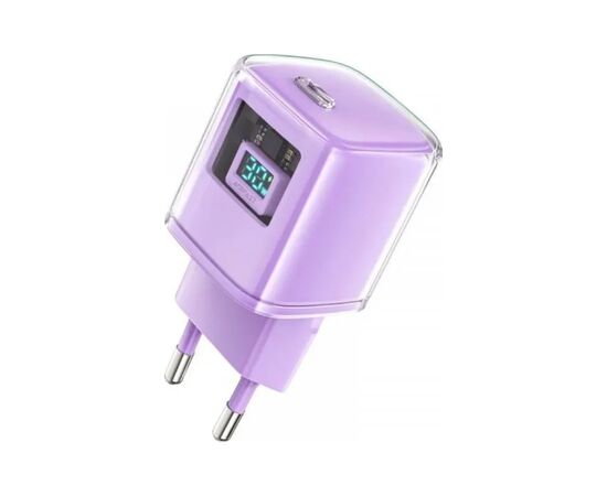Зарядное устройство Acefast 1xUSB-C 30W Gan A53 Fast Charger alfalfa purple (6974316282365)