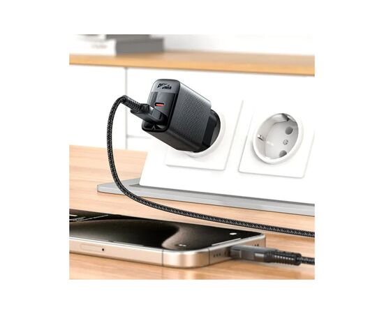 Зарядное устройство Acefast 2xUSB 30W (USB-C+USB-A) Gan A98 Black (6974316283263), изображение 8 Зарядное устройство Acefast 2xUSB 30W (USB-C+USB-A) Gan A98 Black (6974316283263), изображение 8