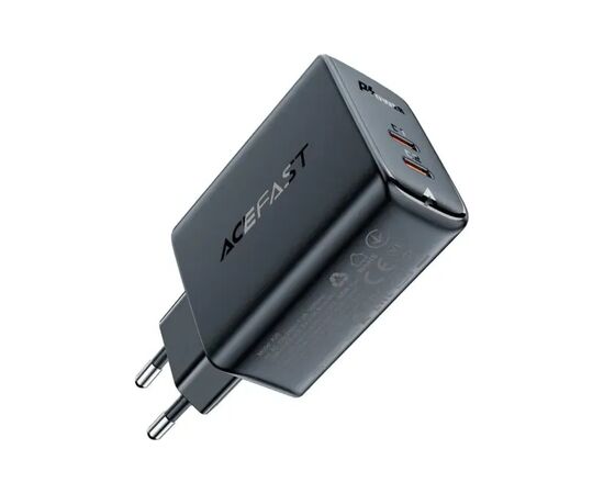 Зарядное устройство Acefast 2xUSB 50W (USB-C+USB-C) Gan A29 Fast Charger Black (6974316281443), изображение 2 Зарядное устройство Acefast 2xUSB 50W (USB-C+USB-C) Gan A29 Fast Charger Black (6974316281443), изображение 2
