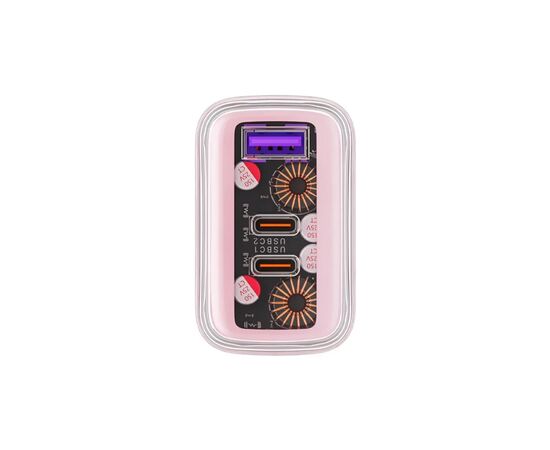Зарядное устройство Acefast 3xUSB 65W (2xUSB-C+USB-A) Gan A45 Fast Charger Cherry blossom (6974316282082), изображение 4 Зарядное устройство Acefast 3xUSB 65W (2xUSB-C+USB-A) Gan A45 Fast Charger Cherry blossom (6974316282082), изображение 4