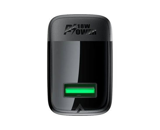 Зарядное устройство Acefast USB-A 20W + Type-C cable A90 Fast Charger Black (6974316280064), изображение 3 Зарядное устройство Acefast USB-A 20W + Type-C cable A90 Fast Charger Black (6974316280064), изображение 3