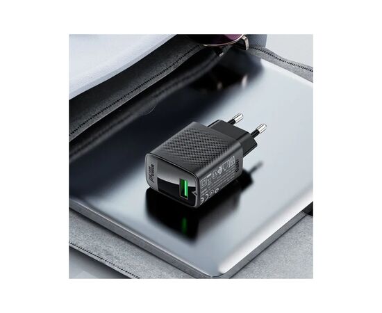 Зарядное устройство Acefast USB-A 20W + Type-C cable A90 Fast Charger Black (6974316280064), изображение 9 Зарядное устройство Acefast USB-A 20W + Type-C cable A90 Fast Charger Black (6974316280064), изображение 9