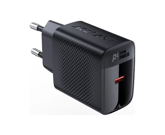 Зарядное устройство Acefast USB-C 20W + Type-C cable A82 Fast Charger Black (6974316280057)