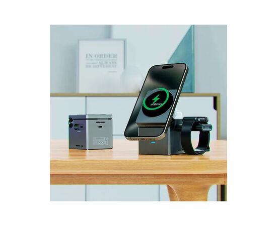 Зарядное устройство Acefast Wireless QI 3in1 15W E18 Rubik''s (6974316282884), изображение 6 Зарядное устройство Acefast Wireless QI 3in1 15W E18 Rubik''s (6974316282884), изображение 6