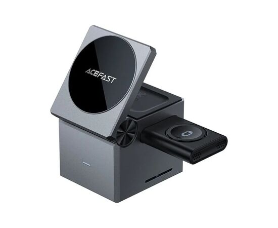 Зарядний пристрій Acefast Wireless QI 3in1 15W E18 Rubik''s (6974316282884)