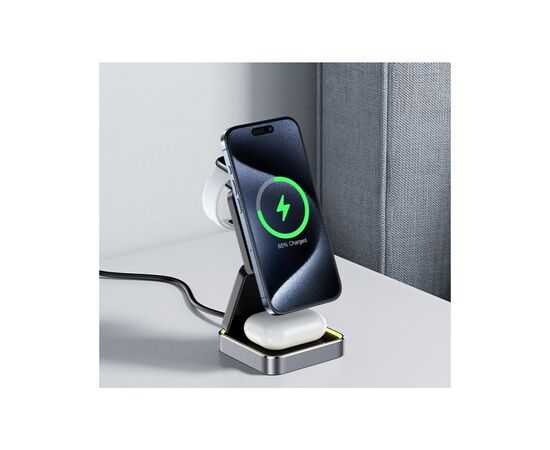 Зарядное устройство Acefast Wireless QI 3in1 15W E20 (6974316283478), изображение 6 Зарядное устройство Acefast Wireless QI 3in1 15W E20 (6974316283478), изображение 6