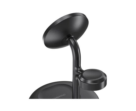 Зарядное устройство Choetech 15W 3-in-1 Magnetic Wireless Fast Charger black (T585-F-101-CCBK), изображение 2 Зарядное устройство Choetech 15W 3-in-1 Magnetic Wireless Fast Charger black (T585-F-101-CCBK), изображение 2