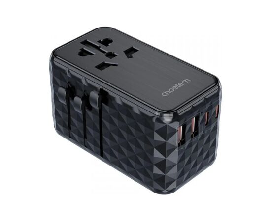 Зарядное устройство Choetech 4xUSB 100W PD (2хUSB-C+2хUSB-A) сharger diamond model black (PD6028-BK), изображение 2 Зарядное устройство Choetech 4xUSB 100W PD (2хUSB-C+2хUSB-A) сharger diamond model black (PD6028-BK), изображение 2