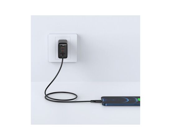 Дата кабель USB 2.0 AM to Lightning 1.2m 2.4A TPE C3-02 Black Acefast (6974316280828), изображение 4 Дата кабель USB 2.0 AM to Lightning 1.2m 2.4A TPE C3-02 Black Acefast (6974316280828), изображение 4