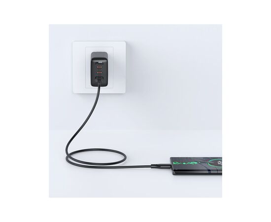 Дата кабель USB 2.0 AM to Type-C 1.2m 3.0A TPE C3-04 Black Acefast (6974316280866), изображение 4 Дата кабель USB 2.0 AM to Type-C 1.2m 3.0A TPE C3-04 Black Acefast (6974316280866), изображение 4