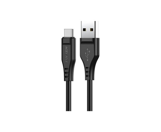 Дата кабель USB 2.0 AM to Type-C 1.2m 3.0A TPE C3-04 Black Acefast (6974316280866)