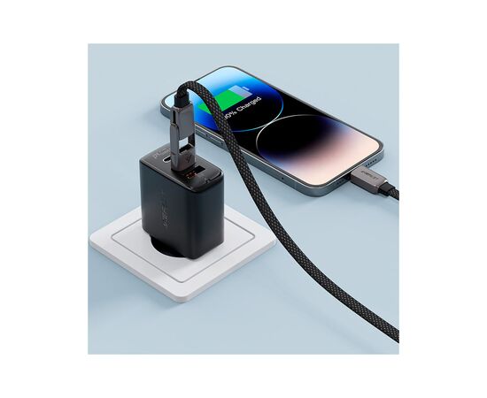 Дата кабель USB-C to USB-C/A 1.2m 3.0A zink alloy C13-04 Black Acefast (6974316282334), изображение 6 Дата кабель USB-C to USB-C/A 1.2m 3.0A zink alloy C13-04 Black Acefast (6974316282334), изображение 6