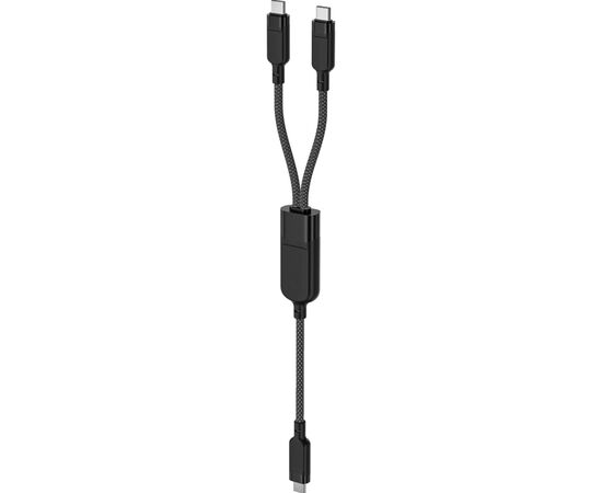 Дата кабель USB 2.0 USB-C 2in1 0.8m + sub 0.4m, 100W, C5-11 Acefast (6974316280149), изображение 2 Дата кабель USB 2.0 USB-C 2in1 0.8m + sub 0.4m, 100W, C5-11 Acefast (6974316280149), изображение 2