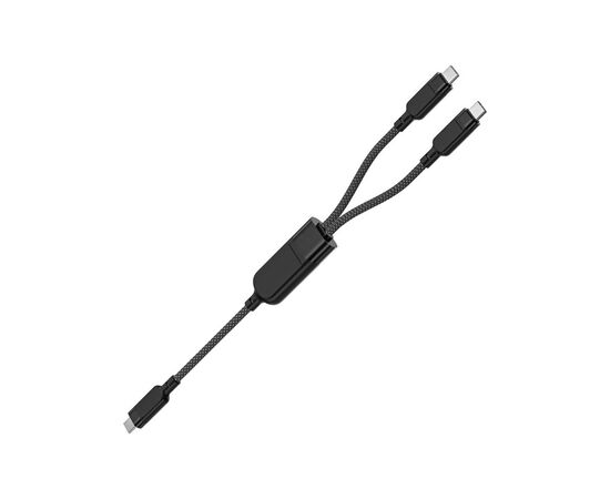 Дата кабель USB 2.0 USB-C 2in1 0.8m + sub 0.4m, 100W, C5-11 Acefast (6974316280149), изображение 3 Дата кабель USB 2.0 USB-C 2in1 0.8m + sub 0.4m, 100W, C5-11 Acefast (6974316280149), изображение 3