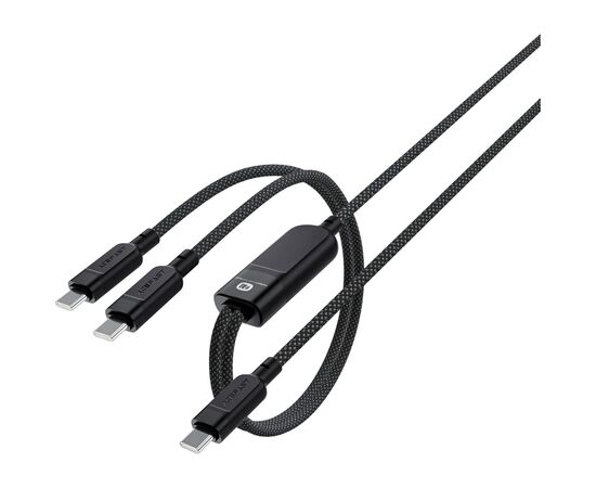 Дата кабель USB 2.0 USB-C 2in1 0.8m + sub 0.4m, 100W, C5-11 Acefast (6974316280149), изображение 5 Дата кабель USB 2.0 USB-C 2in1 0.8m + sub 0.4m, 100W, C5-11 Acefast (6974316280149), изображение 5
