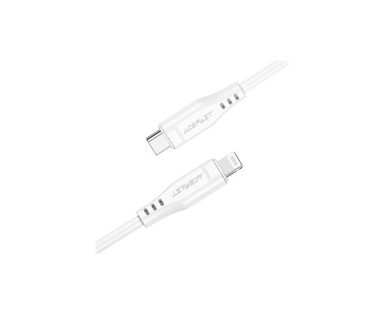 Дата кабель USB-C to Lightning 1.2m 3.0A TPE C3-01 White Acefast (6974316280811), изображение 2 Дата кабель USB-C to Lightning 1.2m 3.0A TPE C3-01 White Acefast (6974316280811), изображение 2