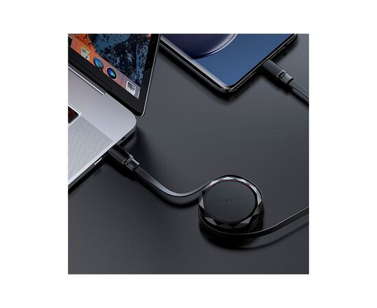 Дата кабель USB-C to USB-C 0.8m 60W dual retraction C13-03 Black Acefast (6974316280132), изображение 7 Дата кабель USB-C to USB-C 0.8m 60W dual retraction C13-03 Black Acefast (6974316280132), изображение 7