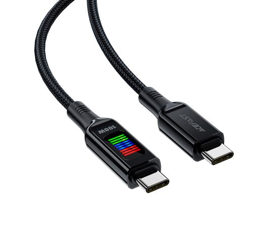 Дата кабель USB-C to USB-C 1.2m 100W with display C7-03 Acefast (6974316282778), изображение 2 Дата кабель USB-C to USB-C 1.2m 100W with display C7-03 Acefast (6974316282778), изображение 2