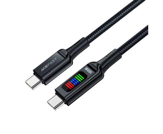 Дата кабель USB-C to USB-C 1.2m 100W with display C7-03 Acefast (6974316282778), изображение 3 Дата кабель USB-C to USB-C 1.2m 100W with display C7-03 Acefast (6974316282778), изображение 3