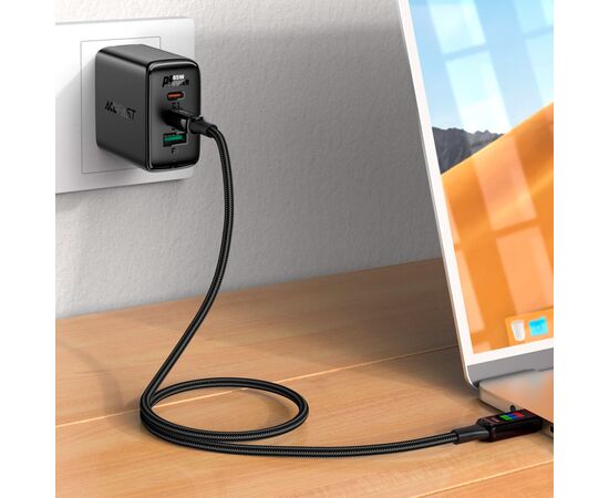 Дата кабель USB-C to USB-C 1.2m 100W with display C7-03 Acefast (6974316282778), изображение 6 Дата кабель USB-C to USB-C 1.2m 100W with display C7-03 Acefast (6974316282778), изображение 6