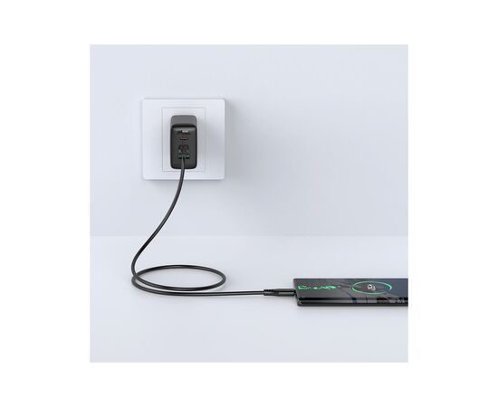 Дата кабель USB-C to USB-C 1.2m 3A TPE C3-03 Black Acefast (6974316280842), изображение 4 Дата кабель USB-C to USB-C 1.2m 3A TPE C3-03 Black Acefast (6974316280842), изображение 4