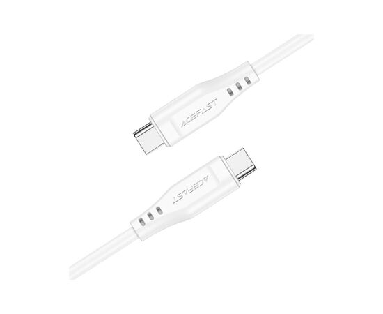 Дата кабель USB-C to USB-C 1.2m 3A TPE C3-03 White Acefast (6974316280859), изображение 2 Дата кабель USB-C to USB-C 1.2m 3A TPE C3-03 White Acefast (6974316280859), изображение 2