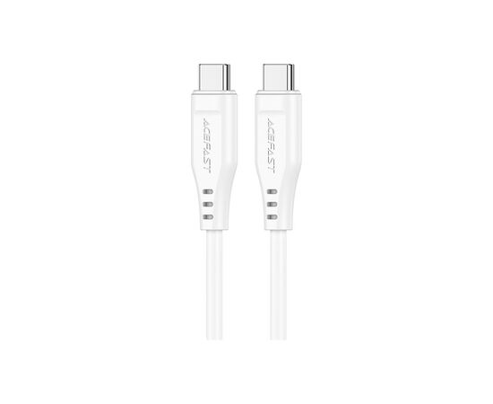 Дата кабель USB-C to USB-C 1.2m 3A TPE C3-03 White Acefast (6974316280859)