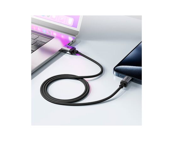Дата кабель USB-C to USB-C 1.2m 3A aluminum alloy C20-03 Black Acefast (6974316283775), изображение 7 Дата кабель USB-C to USB-C 1.2m 3A aluminum alloy C20-03 Black Acefast (6974316283775), изображение 7